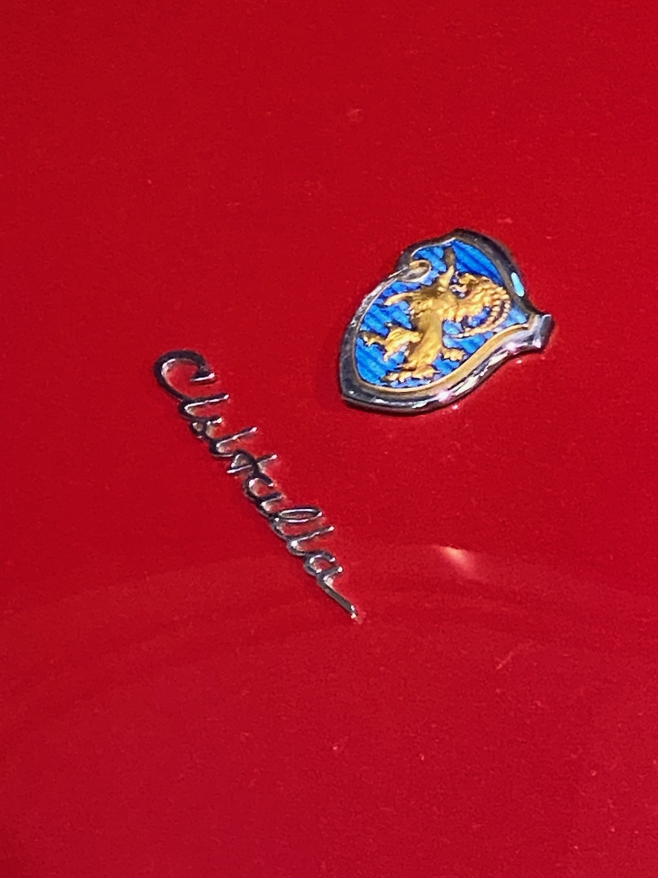 saratoga spa - 1947 cisitalia 202 mm spyder badge